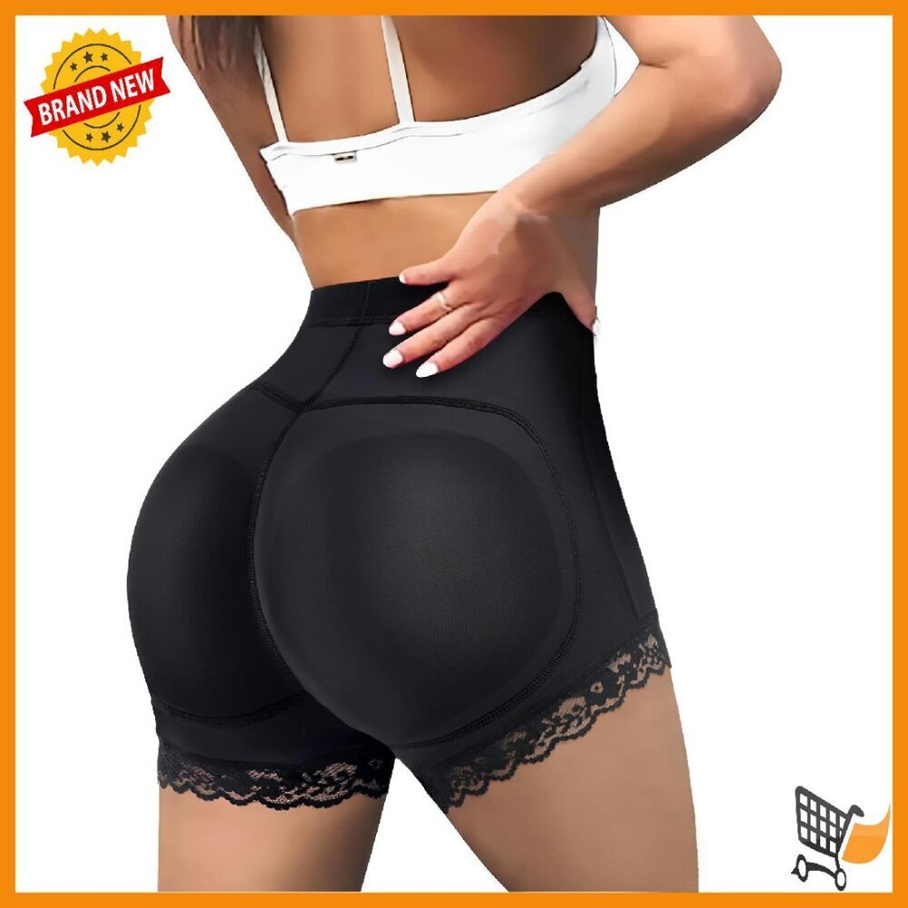 Butt Lifter Padded Shapewear Panties Tummy Control Lace Boyshort